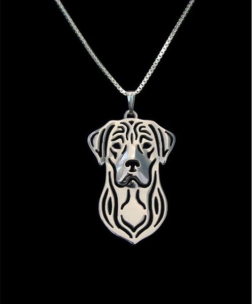 

pendant necklaces drop -labrador retriever necklace, Silver