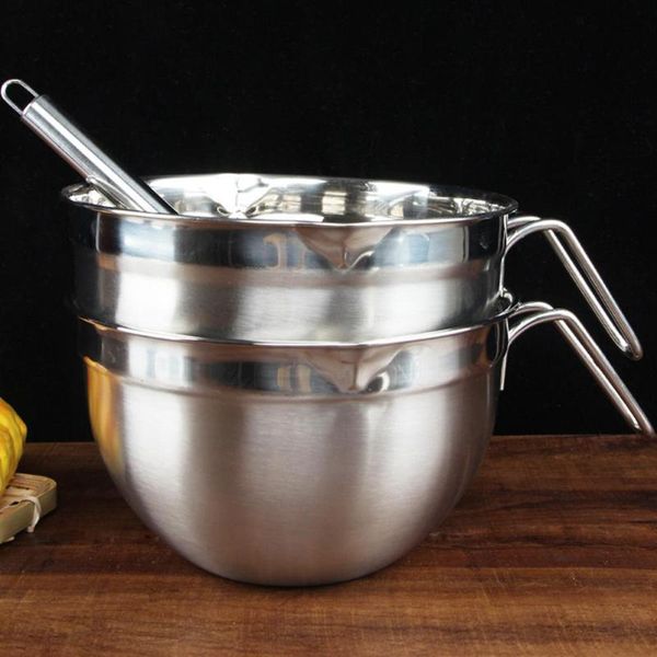 

bowls stainless steel bowl with handle for beat eggs knead dough stir fruit salad