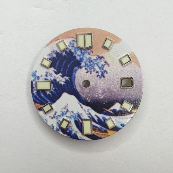 

repair tools & kits watch parts 28.5mm sterile dial luminous suitable for nh35a nh36 movement 51