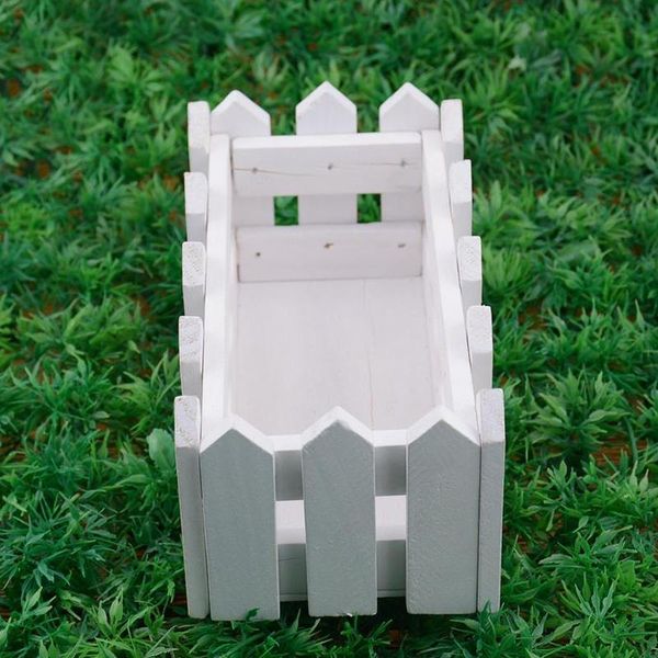 

garden decking wooden flower plant pot window box boards planter white fake flowers trough fence decor house vases