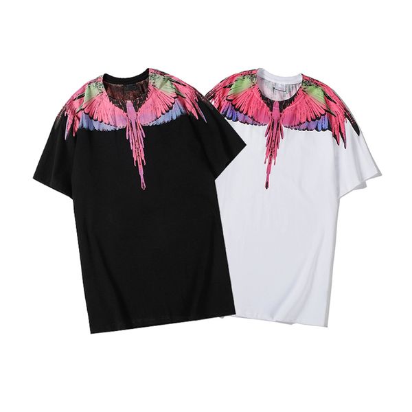 

transport of high-quality cotton t shirts summer, 2021, european american short-sleeved t-shirt fashion and casual printed m58063, White;black