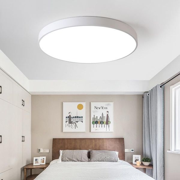 

modern white & black color ceiling lights acrylic lamps for kitchen living room bedroom study corridor el