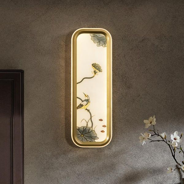 

wall lamp jmzm classical enamel chinese style light living room background corridor bedroom bedside led decorative bracket