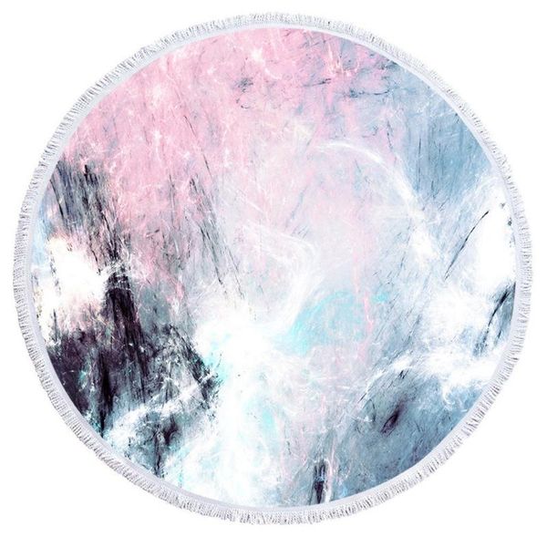 

table cloth microfiber abstract pattern round beach pool tablecloth home shower towel blanket mat wall art decor