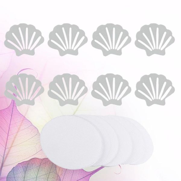 

bath mats 22pcs bathroom anti-slip stickers adhesive washroom flooring bathtub non-slip safety strips (shell shape for 12pcs roun