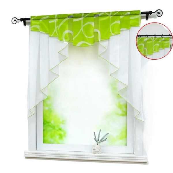 

curtain & drapes 1pcs window treatment polyester irregular striped valance pelmet fashion decoration for living room kitchen