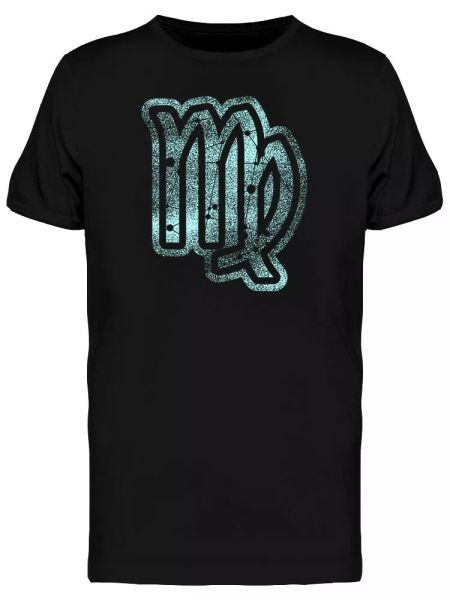 

zodiac symbol sign of the virgin men's tee -image by shutterstock, White;black