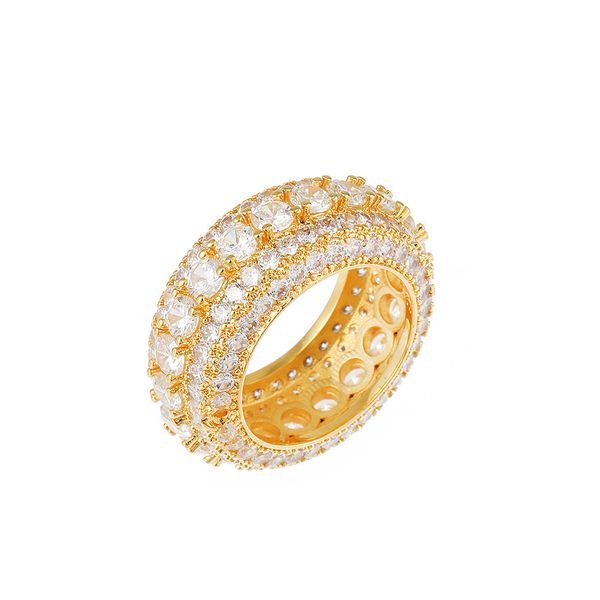 

new fashion rap style gold plated micro pave brass champion ring for men, Silver