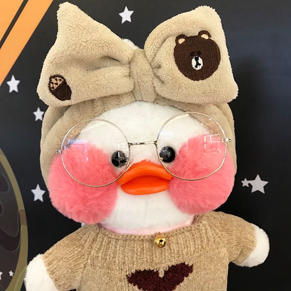 

30cm Pink LaLafanfan Kawaii Cafe Mimi Yellow Duck Plush Toy Cute Stuffed Doll Soft Animal Dolls Kids Toys Birthday Gift for girl