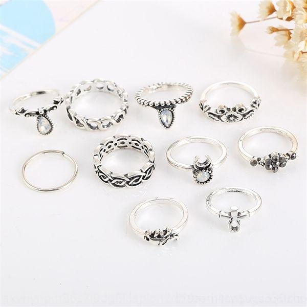 

emh variety styles optional joint the selling styles our factory ca ear band rings factory selling all kinds of 10 sets of combinat, Silver
