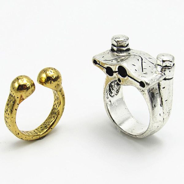 

cluster rings 2021 cosplay aquaman ring jason momoa gift for a man, Golden;silver