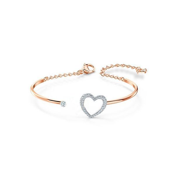 

eternal lover heart designer bracelet link eight shapelovely diamond jewelry bracelet woman symbolizing charming adjustable valentine gift f, Black