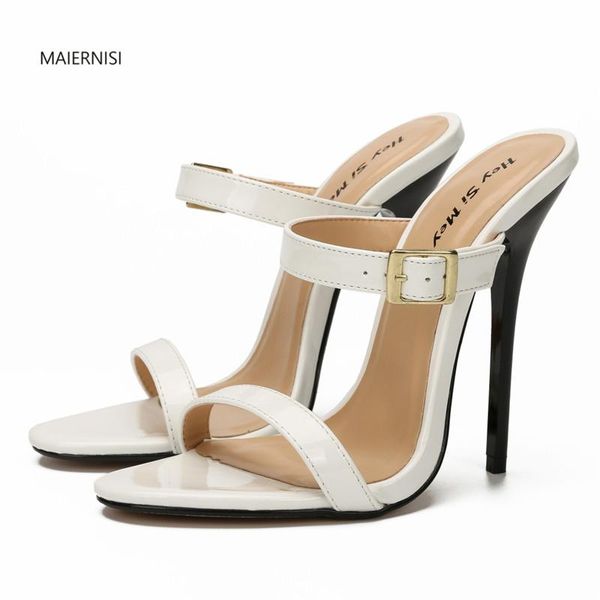 

dress shoes pattern women's sandals woman ladies high heels quality net red 13cm thin heel transgender 6-16 17 maiernis, Black