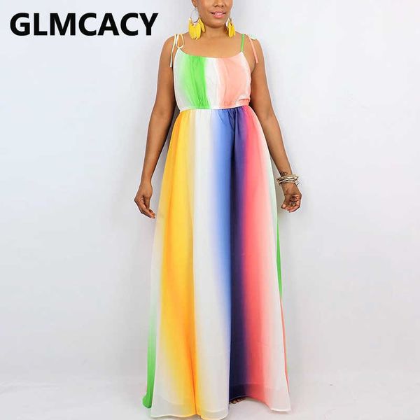 

spaghetti strap colorful printed casual maxi dress 210702, Black;gray