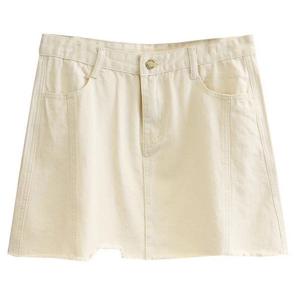 

skirts women summer skirt lady bottoms female solid color denim pencil high waist loose fashion plus size falda l7-674, Black