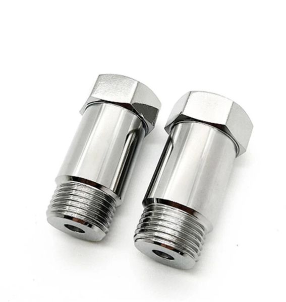

part 2pcs exhaust oxygen sensor lambda 45mm o2 m18 x1.5 extension spacer iron plating nickel extender