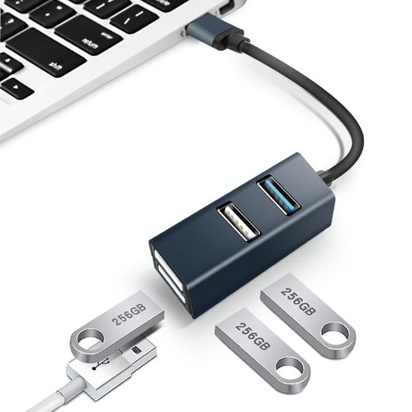 

hubs usb 3.0 4 ports hub converter one drag four aluminum alloy splitter type-c expander computer accessories for lappc