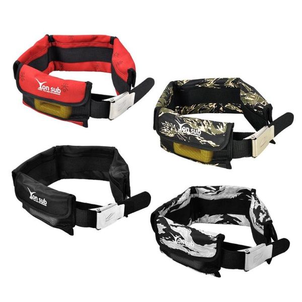 

pool & accessories scuba diving pocket weight belts with stainless steel buckle - adjustable durable belt