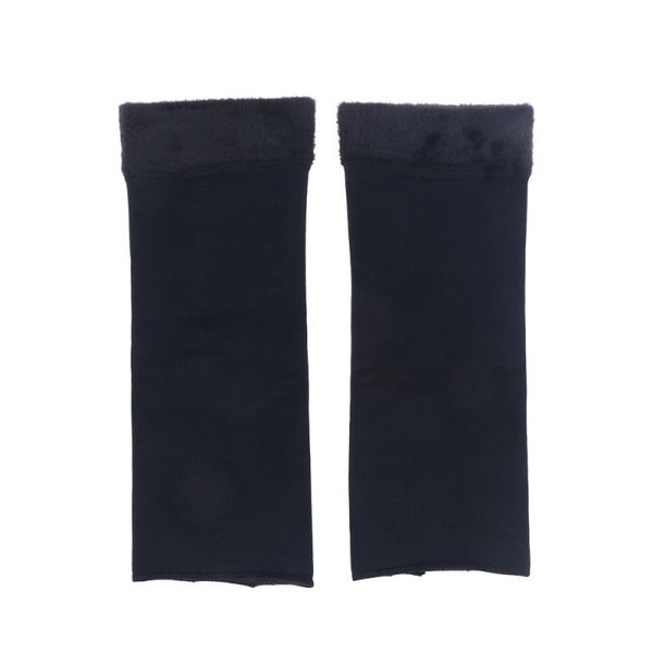 

2pcs thicken knee support plush arthrosis kneecap traceless warm kneepad for sports cycling (black) elbow & pads, Black;gray