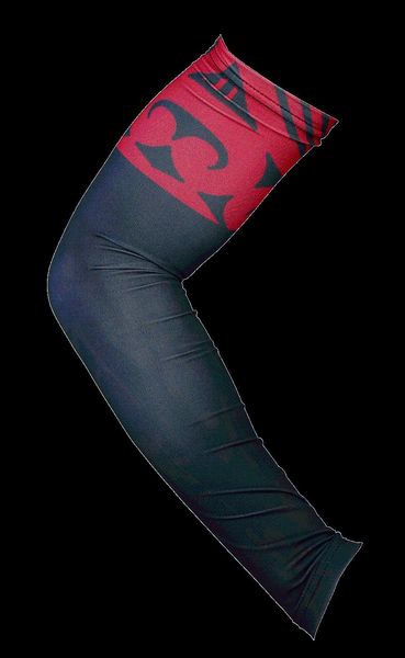 

elbow & knee pads 2 pieces brand drop 2021 uv protection men cycling beach arm warmers sleeves sun cover gloves golf sport, Black;gray