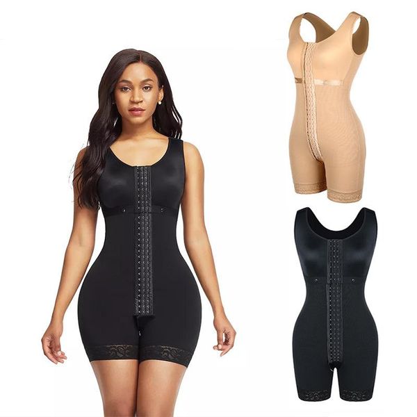 

haleychan womens bodysuit body shaper bulifter shapewear fajas reductoras y modeladoras mujer waist trainer curve women's shapers, Black;white