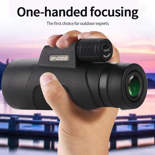

telescope & binoculars monocular viewing glasses phone camera optics black 10x42 hd illumination portable abs