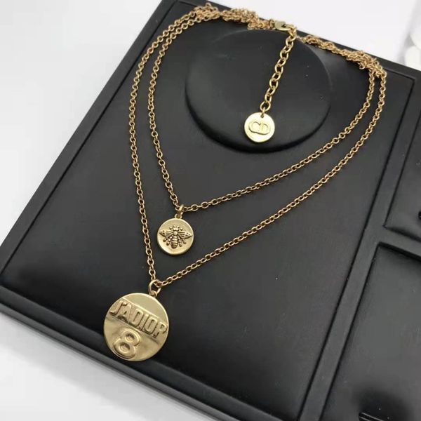 

70% off family's new letter circle double layer necklace in 2021, Silver