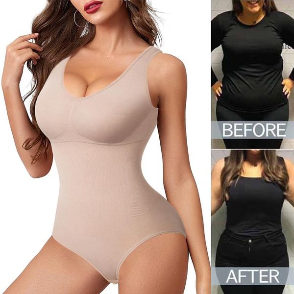 

women's shapers lingerie shapewear bodysuit for women tummy control slimming belly underwear modeling strap waist trainer full body sha, Black;white
