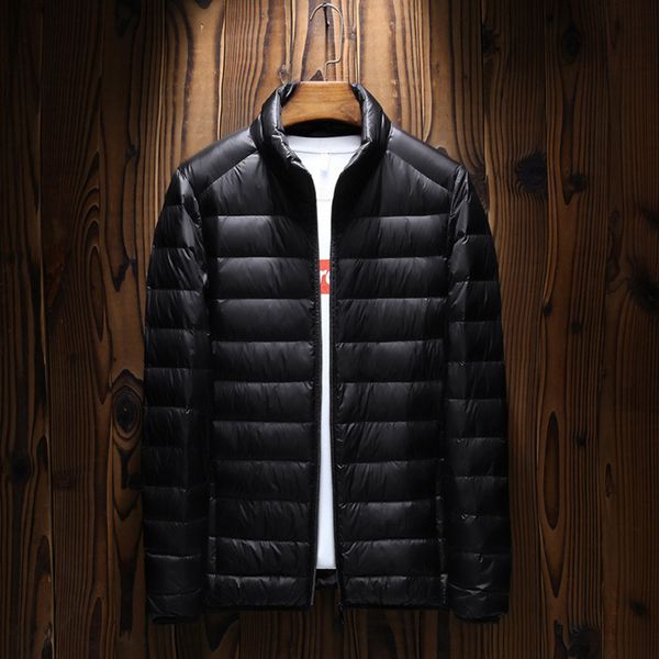 

down 2021 autumn and winter new thin brand light down et men's wear, Black
