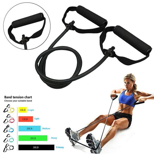 

resistance bands 5 levels fitness yoga pull rope rubber expander elastic band home gym workout exercise equipment