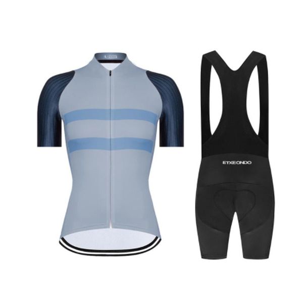 

men's tracksuits women's professional team 2021 summer mountain bike riding suit breathable short shirt, Gray