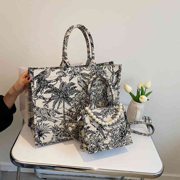 

tote women's graffiti spray painting cotton canvas large capacity portable shoulder