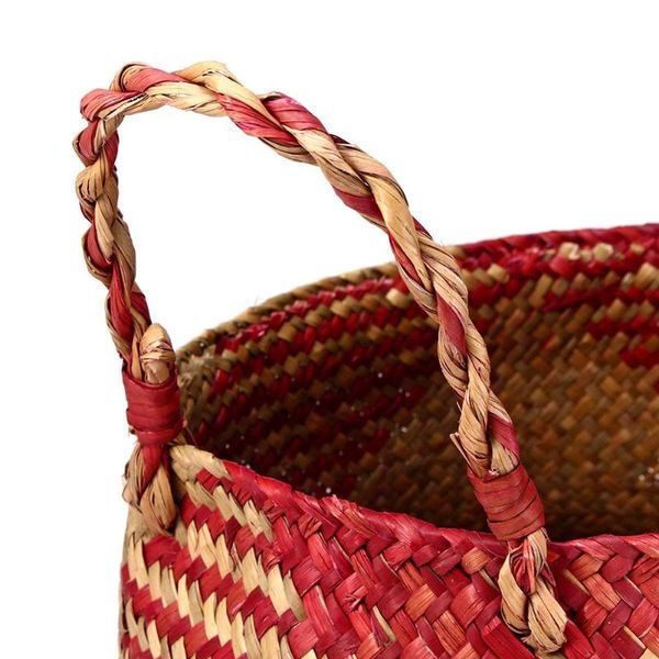 

hanging baskets woven baskets, seagrass plant pot belly basket for indoor plants