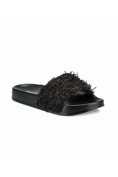 

slippers women's black casual flat worshipper