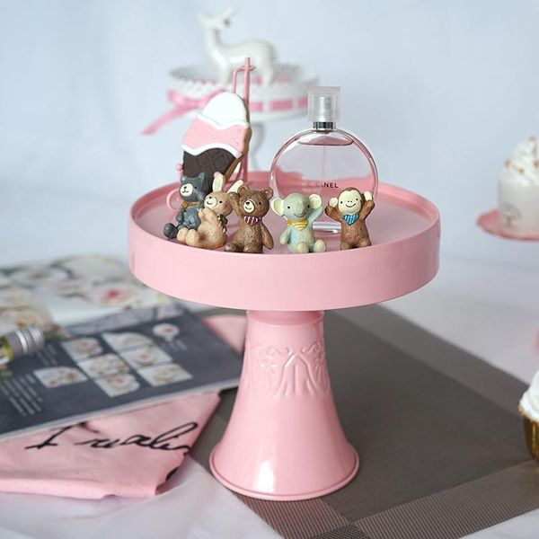 

other bakeware pink high-end cake plate european wedding dessert metal stand table props