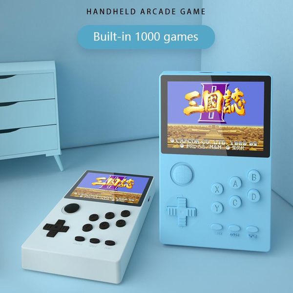 

mini handheld arcade support gba\md\nes\snes\mame games download with 4g tf card 1000 retro tv out portable players game