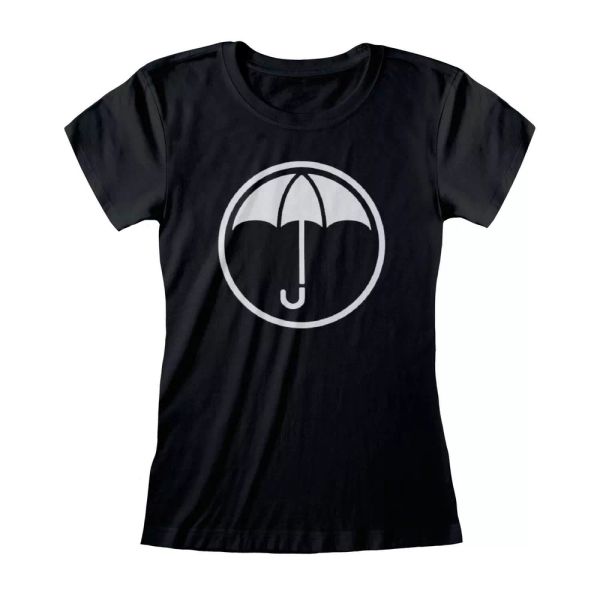 

ladies umbrella academy umbrella icon official women women t-shirt, White;black