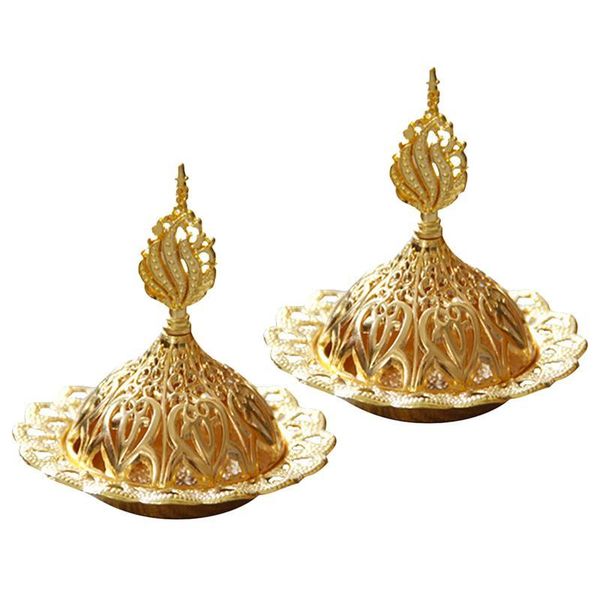 

fragrance lamps 2pcs arabia hollow out incense burner retro premium decoration