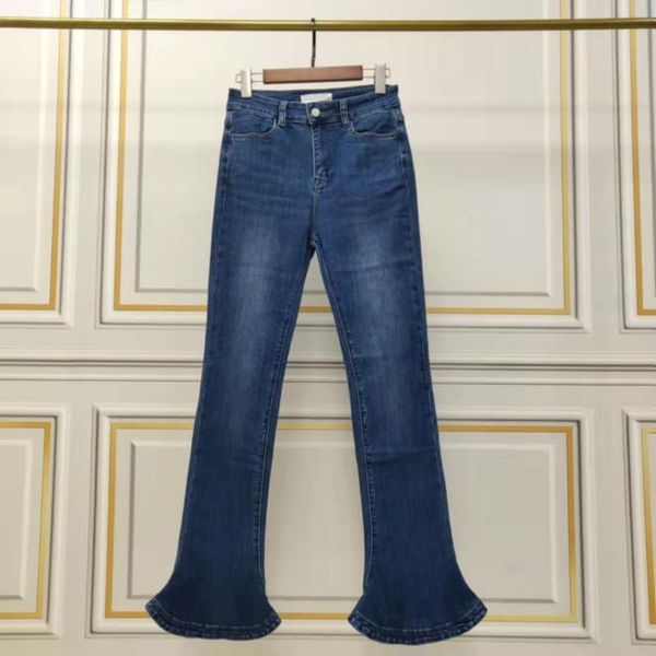 

women's jeans 2021 fall/winter slim trend ladies denim pants, Blue