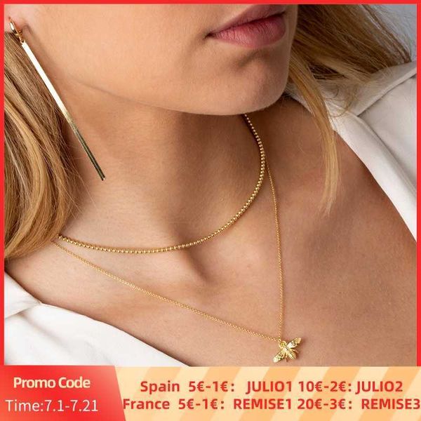 

designer necklace wind a type ect bee 925 sterling silver for women 2021 gold 18k jewelry chain choker