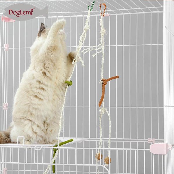 

cat costumes nature sisal dangler toy rope teaser for tree or cage