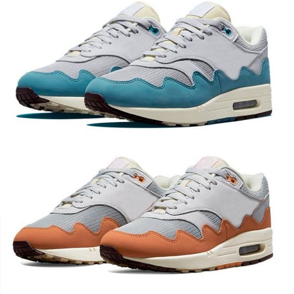 

patta x 1 men women running shoes fashion metallic silver pure platinum aqua noise monarch grey black mens outdoor sports sneakers