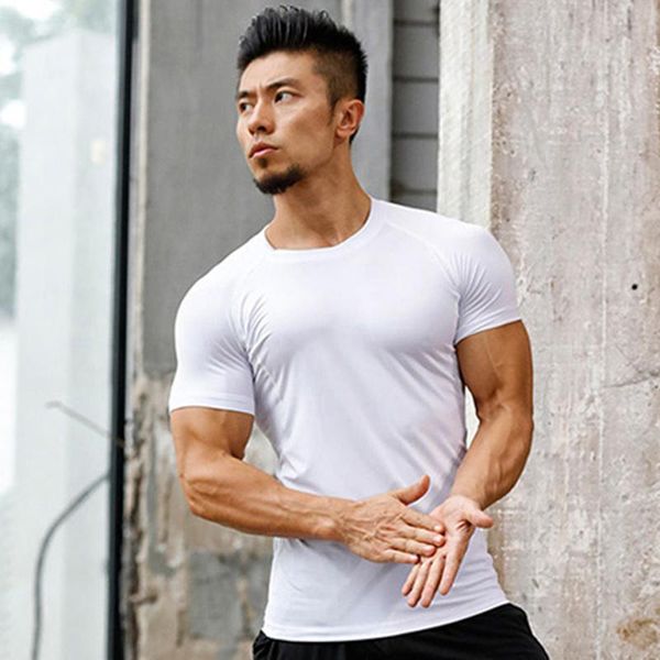 

running jerseys sports fitness clothing men's tight-fitting quick-drying short-sleeved basketball bottoming football t-shirt, Black;blue