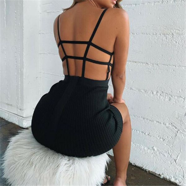 

fashion summer sleeveless clothes womens dresses halter club bandeau bodycon tube solid thread mini, Black;gray