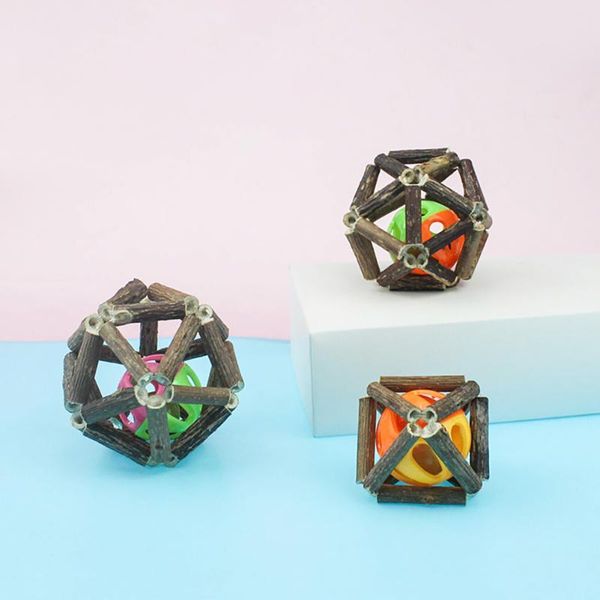 

cat toys chewing molar teeth cleaning toy ball with bell cute contains catnip pet supplies