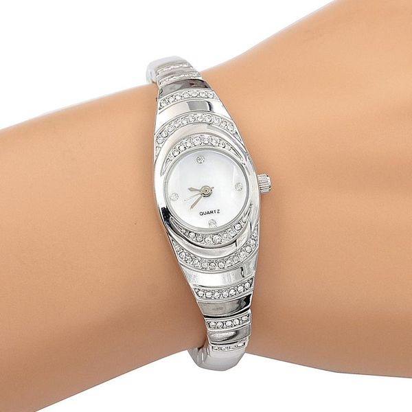 

elegant ladies dresses ripple watch luxury small dial bracelet gold silver clock women quartz wrist watches saat kadin kol saati wristwatche, Slivery;brown
