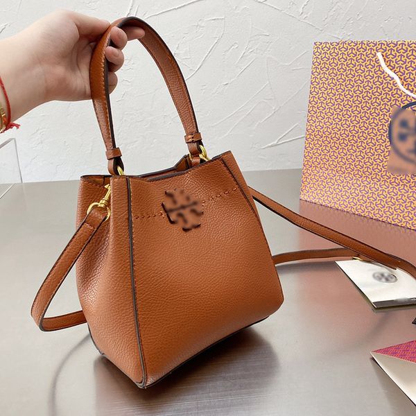 

new bag female portable deformed bucket litchi grain cowhide single shoulder messenger tote bag purse sale
