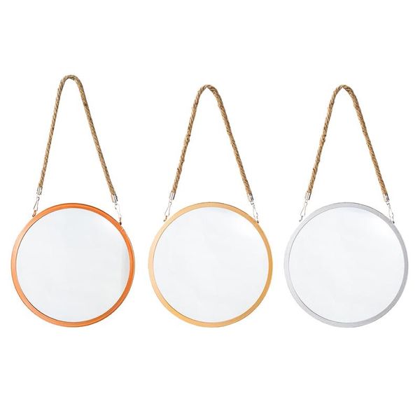 

mirrors bathroom mirror wall hanging round makeup dorm door for women men girl