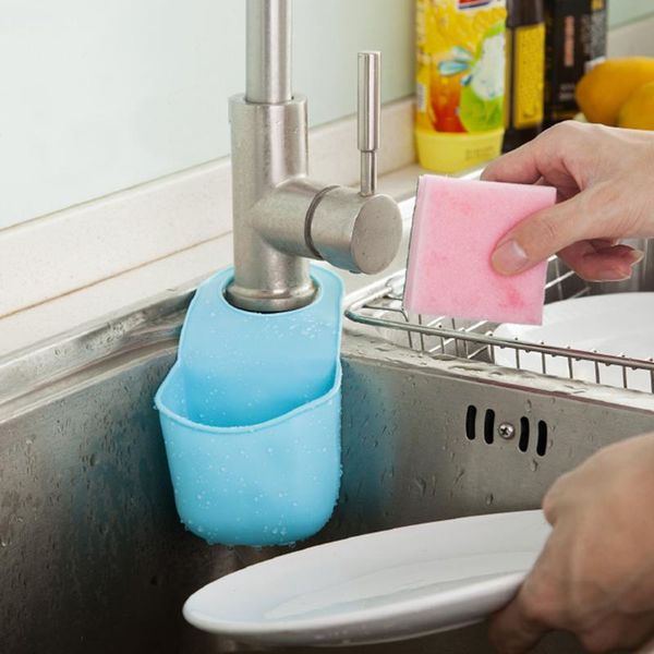 

hooks & rails kitchen sink sponge holder bathroom hanging strainer organizer storage box rack shelf