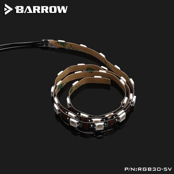 

barrow aurora led 5v 3pin header strip light sticks use for cpu / gpu block pump sticky length 50cm support d-rgb sync fans & coolings